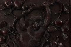 Chinese Carved Monkey Wall Plaque - 4321454