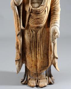 Chinese Carved Wood Teaching Buddha in Ming Style - 1220590