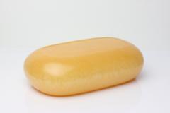 Chinese Carved Yellow Jade Brush Washer on Wood Stand China - 4417915