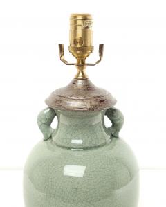 Chinese Celadon Vase Now a Lamp circa 1930 - 2827553