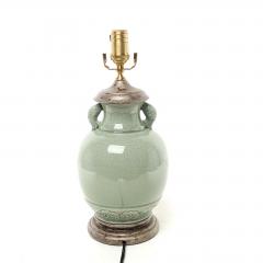 Chinese Celadon Vase Now a Lamp circa 1930 - 2827555