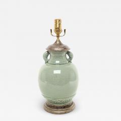 Chinese Celadon Vase Now a Lamp circa 1930 - 2832907