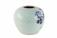 Chinese Celadon and Blue Peacock Porcelain Vase - 4198692