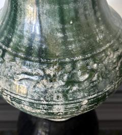 Chinese Ceramic Hu Jar with Green Glaze Han Dynasty - 3262361
