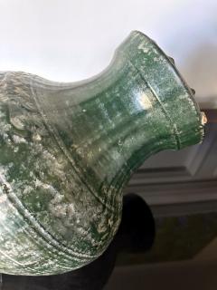 Chinese Ceramic Hu Jar with Green Glaze Han Dynasty - 3262367