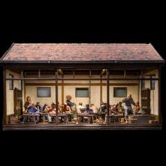 Chinese Ceramic Workshop Scaled model with 17 polychromed figures - 4269853