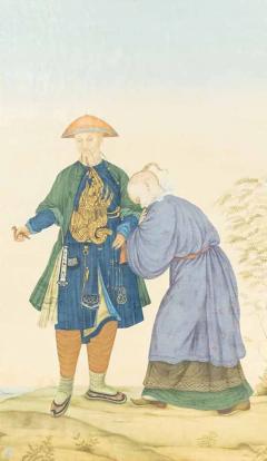 Chinese Chinoiserie Scene Portrait - 4539372