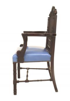 Chinese Chippendale Mahogany Arm Chair - 1402744