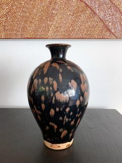 Chinese Cizhou Ceramic Vase with Russet Splash Glaze - 1201927