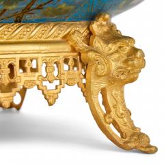 Chinese Cloisonn Enamel Jardini re with French Ormolu Mounts - 4585371