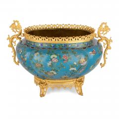 Chinese Cloisonn Enamel Jardini re with French Ormolu Mounts - 4585372