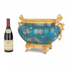 Chinese Cloisonn Enamel Jardini re with French Ormolu Mounts - 4585377