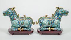 Chinese Cloisonne Horse Boxes - 116553