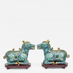 Chinese Cloisonne Horse Boxes - 116849