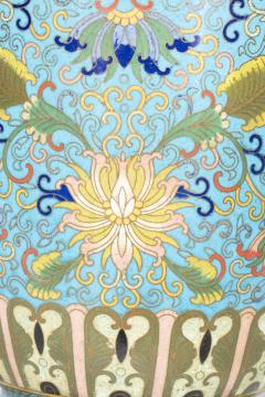 Chinese Cloisonne Vase Mounted As A Lamp - 4645407