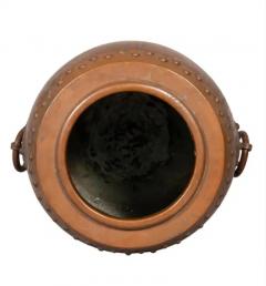 Chinese Copper And Bronze Barrel Form Planter - 4137125