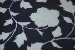 Chinese Dark Blue and White Peony Flower Design Scalloped Porcelain Bowl - 4408523