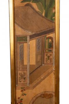 Chinese Export 18th Century Wallpaper Framed Panel - 4137086