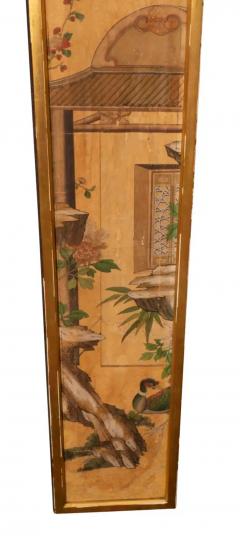 Chinese Export 18th Century Wallpaper Framed Panel - 4137117