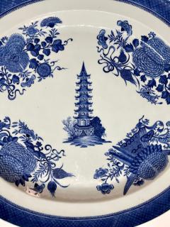 Chinese Export Blue Fitzhugh Platters from the Cabot Perkins Service - 3089930