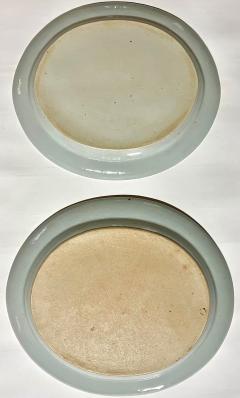 Chinese Export Blue Fitzhugh Platters from the Cabot Perkins Service - 3089932