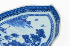 Chinese Export Blue and White Leaf Shaped Dish - 4645505
