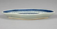 Chinese Export Blue and White Lobed Dish - 3577306