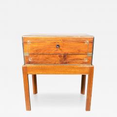 Chinese Export Campaign Camphorwood Box On Stand - 4707961