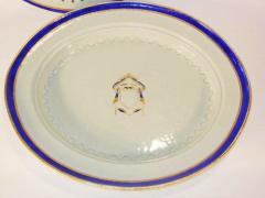 Chinese Export Chop Platter and Strainer Rare Unused Marriage Armorial - 2146723