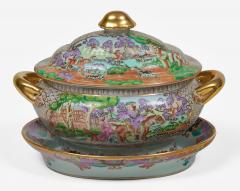Chinese Export Covered Tureen and Stand Qianlong Style - 4557082