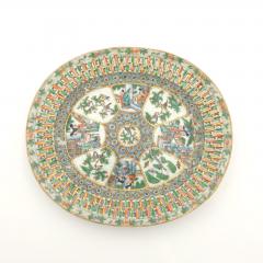 Chinese Export Famille Rose Chestnut Basket on Stand circa 1880 - 4142757