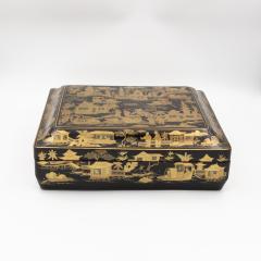 Chinese Export Gaming Box with Chinoiserie Decoration Circa 1890 - 3988281