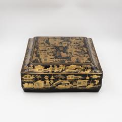 Chinese Export Gaming Box with Chinoiserie Decoration Circa 1890 - 3988282