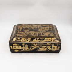 Chinese Export Gaming Box with Chinoiserie Decoration Circa 1890 - 3988284