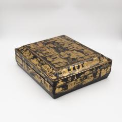 Chinese Export Gaming Box with Chinoiserie Decoration Circa 1890 - 3988285