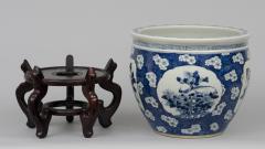 Chinese Export Jardiniere or Fish Bowl on Stand - 144832