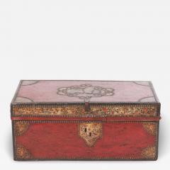 Chinese Export Leather Trunk c 1820 - 2962985