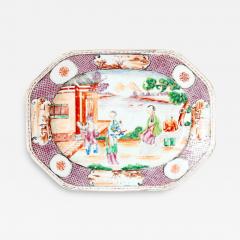 Chinese Export Mandarin Palette Platter - 2234541