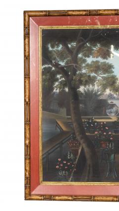Chinese Export Oil On Canvas Of Court Scene - 4611751