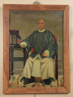 Chinese Export Painting Of A Hong Merchant - 2113470