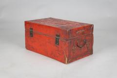 Chinese Export Pigskin Leather Red Box - 2322009