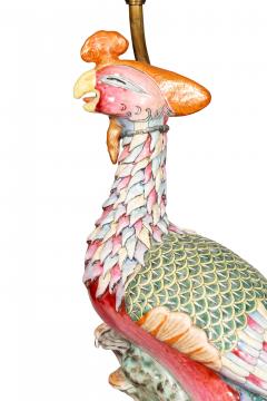 Chinese Export Porcelain Phoenix Table Lamp - 4611711