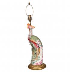 Chinese Export Porcelain Phoenix Table Lamp - 4611724