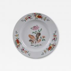 Chinese Export Pseudo Tobacco Leaf Plate c 1740 50 - 4467728