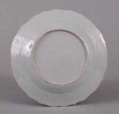 Chinese Export Pseudo Tobacco Leaf Plate c 1770 - 4463658