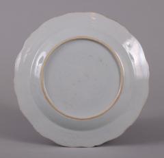 Chinese Export Pseudo Tobacco Leaf Plate c 1785 - 4463660