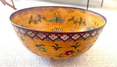 Chinese Export Qing Dynasty Qianlong Large Decorative Cloissone Enamel Bowl - 4116842