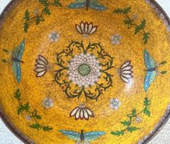 Chinese Export Qing Dynasty Qianlong Large Decorative Cloissone Enamel Bowl - 4116843