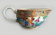 Chinese Export Rose Mandarin Gravy Boat - 2553233