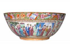 Chinese Export Rose Mandarin Punch Bowl - 4645398